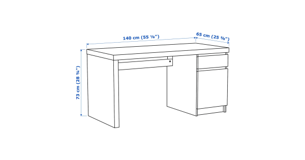 IKEA MALM Desk White Home Office Furniture Urban Sales NZ